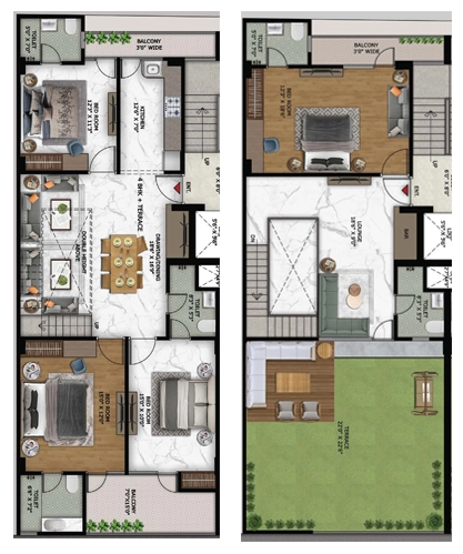 4 BHK Flat in Radhike Calista Heights in Noida Extention, Greater Noida - Image 921931