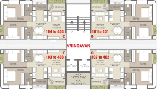 Floor Plan of Seksaria Shantiban Dreams in Dholera, Ahmedabad - Image 411746