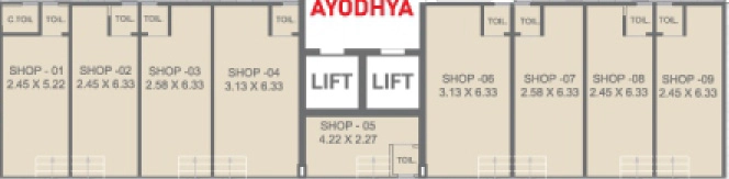 Floor Plan of Commercial Seksaria Shantiban Dreams in Dholera, Ahmedabad - Image 411768