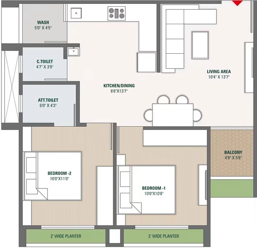 2 BHK Flat in Ptd Shivansh Ashray in Lambha, Ahmedabad - Image 921937