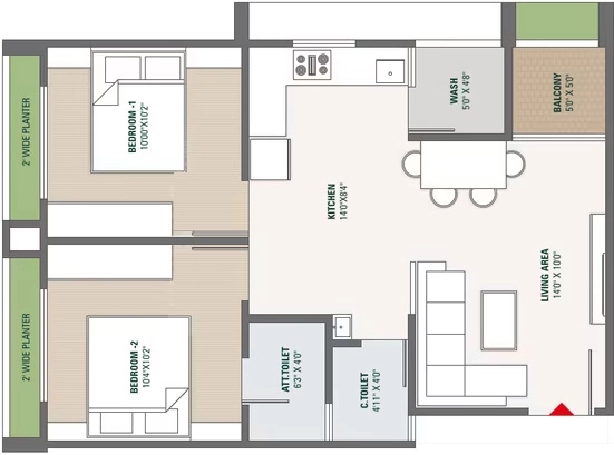 2 BHK Flat in Ptd Shivansh Ashray in Lambha, Ahmedabad - Image 921938