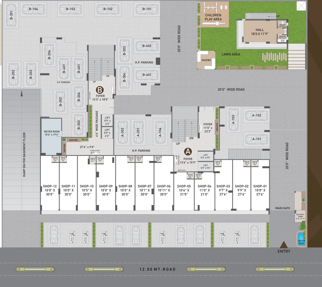 Master Plan of Shivman Aura Parisar in New Maninagar, Ahmedabad - Image 411822