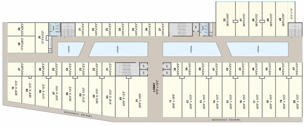 Floor Plan of Pristine Commerce Street in Moshi, Pune - Image 411883