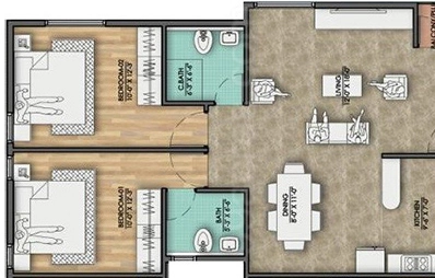 2 BHK Flat in yatish SYS Tranquil in Kasavanhalli, Bangalore - Image 921989
