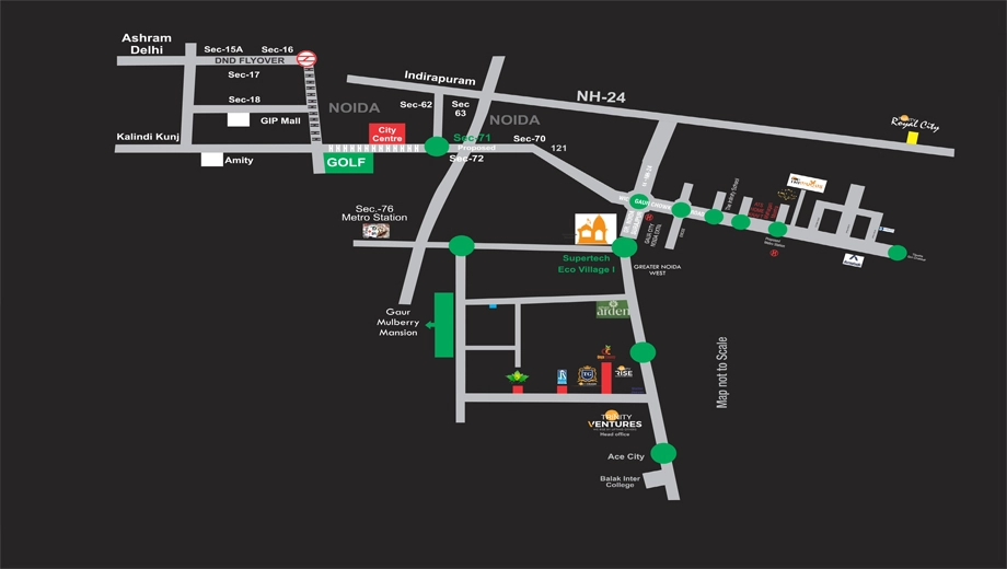 Location of Trinity Primus in Noida Extention, Greater Noida - Image 411893