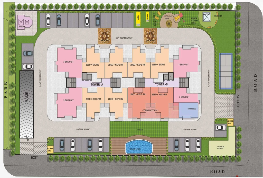 Master Plan of PS Apartment in Vrindavan Yojna, Lucknow - Image 411949