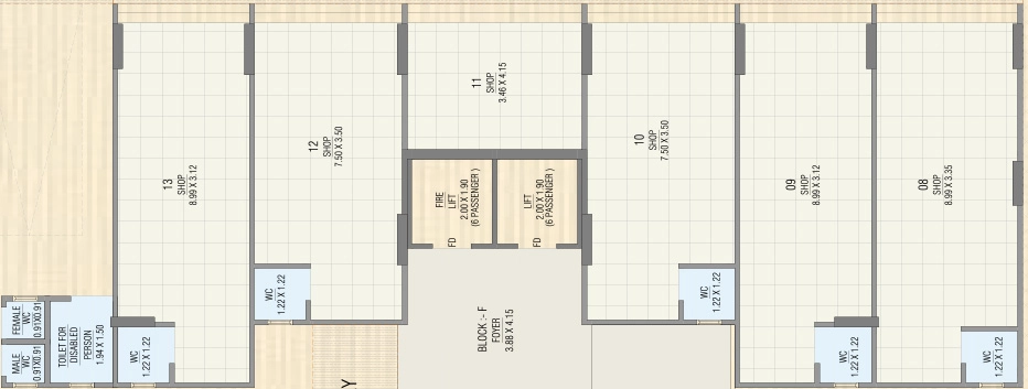 Floor Plan of Commercial Sunrise Exotica in Hanspura, Ahmedabad - Image 411934
