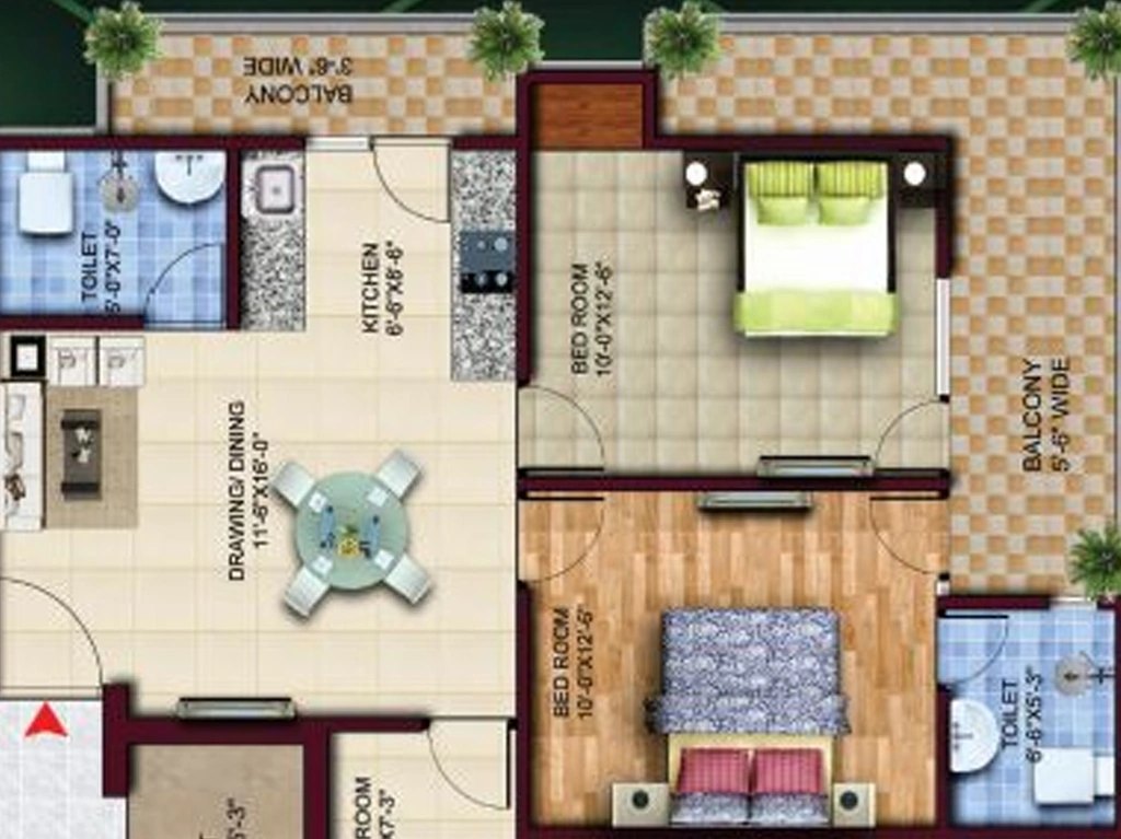 2 BHK Flat in Vihaan Green Heaven in Noida Extention, Greater Noida - Image 921999