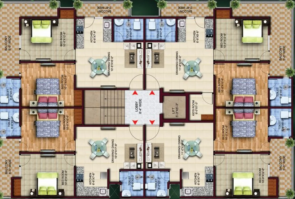 Floor Plan of Vihaan Green Heaven in Noida Extention, Greater Noida - Image 411973