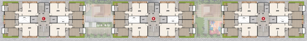 Floor Plan of Santvan Rizon in Palanpur, Surat - Image 411998