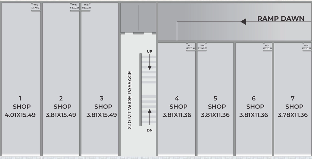 Floor Plan of Commercial Tapas Fortune Empire in Hanspura, Ahmedabad - Image 411977