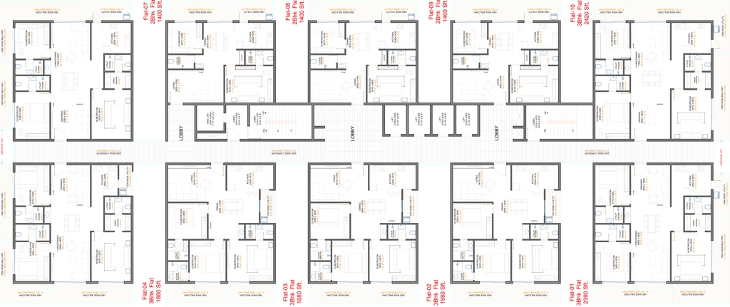 Floor Plan of Varahi One in Chandanagar, Hyderabad - Image 412004
