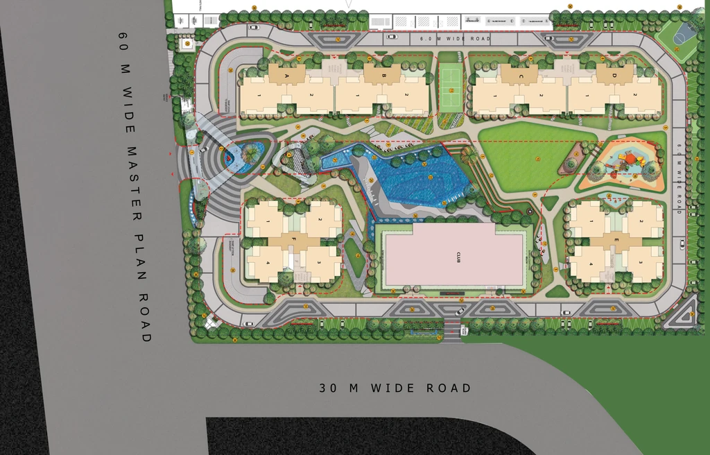 Master Plan of Gulshan Empire in Wave City, Ghaziabad - Image 412035