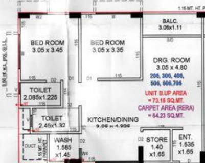 2 BHK Flat in Tricon DS 208 in Vastral, Ahmedabad - Image 922017