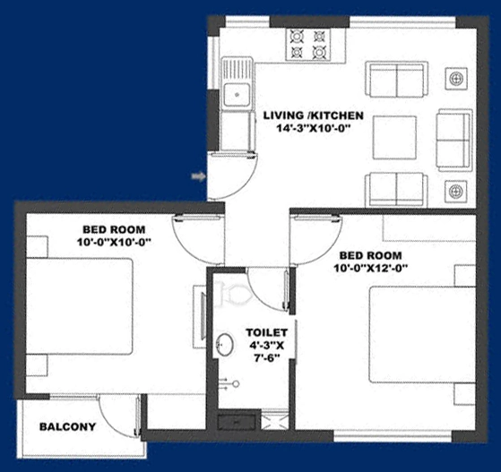 2 BHK Flat in WTC Quad in Techzone, Greater Noida - Image 922048
