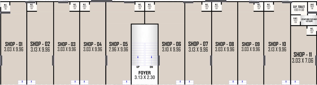 Floor Plan of Commercial Tvamev Iconic Tower in Nikol, Ahmedabad - Image 412050