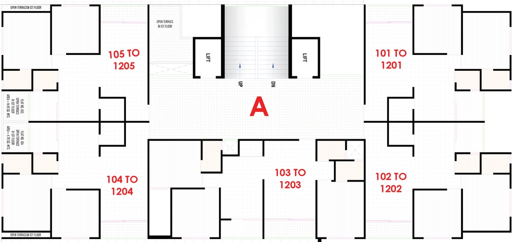 Floor Plan of Tvamev Satvam Sky in Hanspura, Ahmedabad - Image 412063