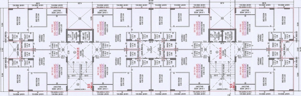 Floor Plan of Vagheshwari Rimkar Infinite in Sanand, Ahmedabad - Image 412077