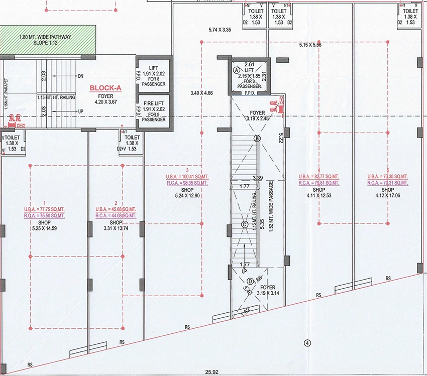 Floor Plan of Commercial Vagheshwari Rimkar Infinite in Sanand, Ahmedabad - Image 412085
