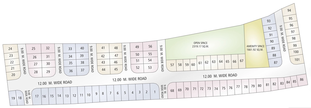 Master Plan of Vrindavan Park 12 in Mihan, Nagpur - Image 412126