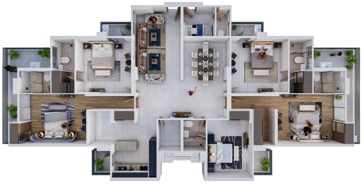 5 BHK Penthouse in Pristine Amore in Kalyani Nagar, Pune - Image 922148