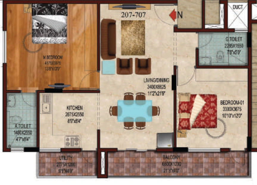 2 BHK Flat in Eternity Aspire in Kengeri, Bangalore - Image 922198