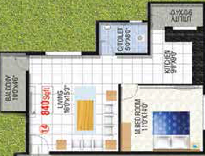 1 BHK Flat in Eternity Astral in Panathur, Bangalore - Image 922205