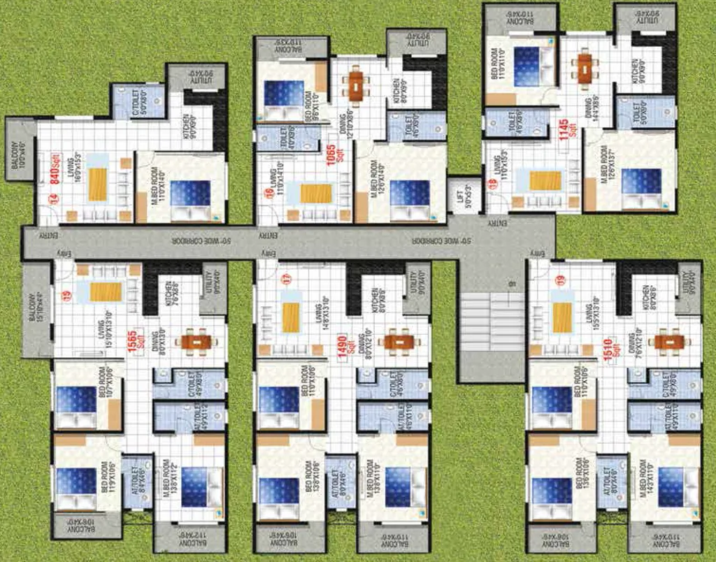 Floor Plan of Eternity Astral in Panathur, Bangalore - Image 412332