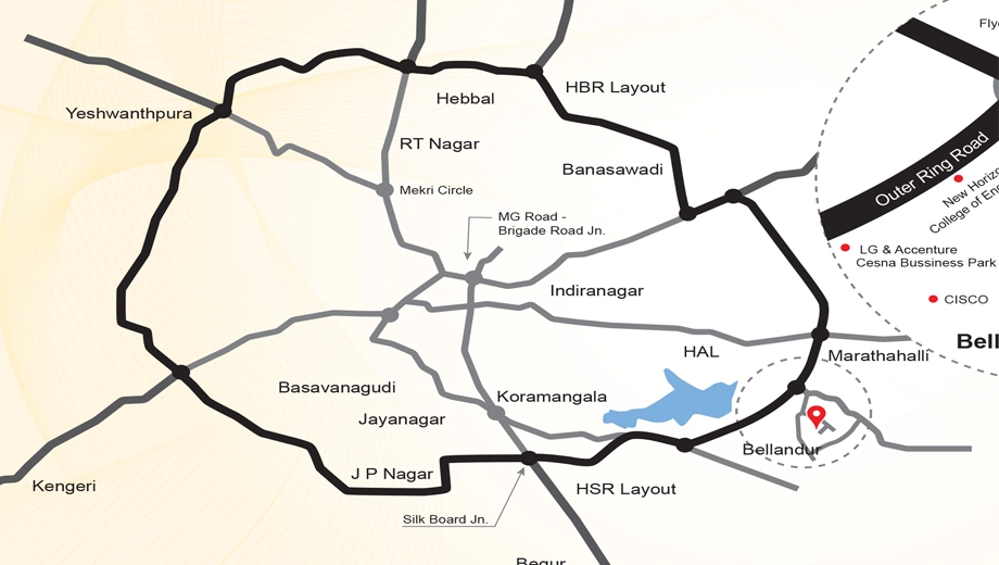 Location of Eternity Astral in Panathur, Bangalore - Image 412331