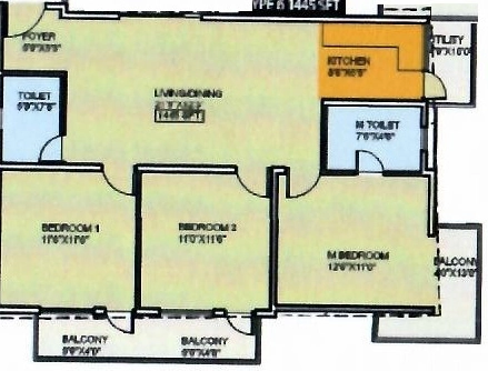 3 BHK Flat in S G Vanya Palace in Kengeri, Bangalore - Image 922212