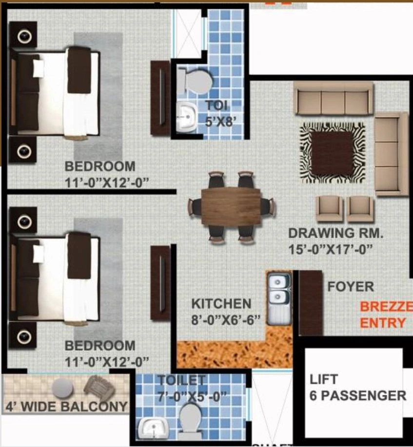2 BHK Flat in Saraswati Smart Homes in Bisrakh Jalalpur, Greater Noida - Image 922451