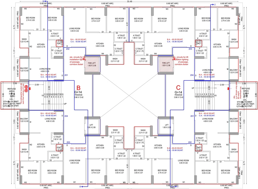 Floor Plan of R R Arica in Mota Varachha, Surat - Image 412282