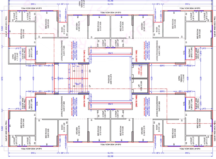 Floor Plan of Gopinath Status in Dabholi, Surat - Image 412289
