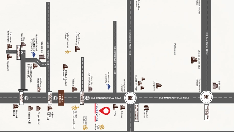 Location of DAC Cambridge in Sholinganallur, Chennai - Image 412379