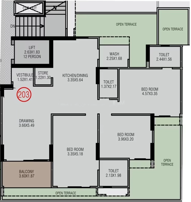 3 BHK Flat in Balaji Aavyan in Naranpura, Ahmedabad - Image 922227
