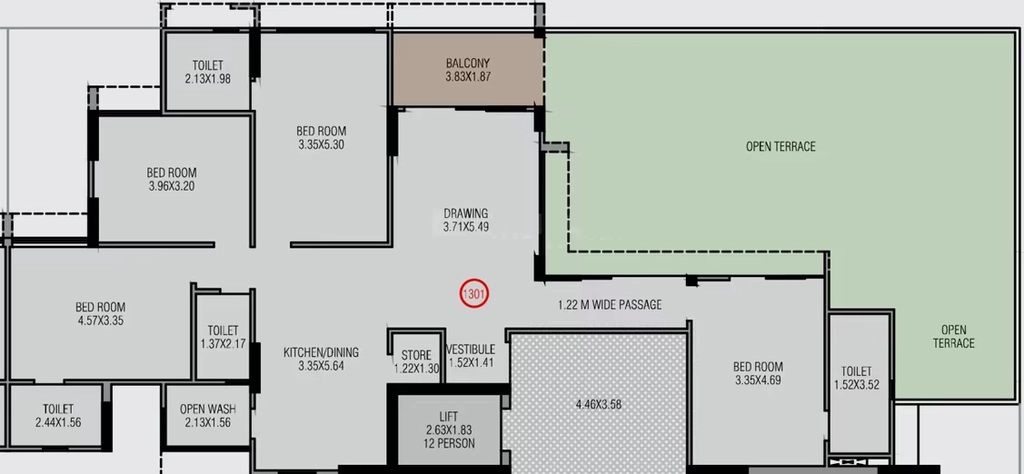 4 BHK Flat in Balaji Aavyan in Naranpura, Ahmedabad - Image 922228