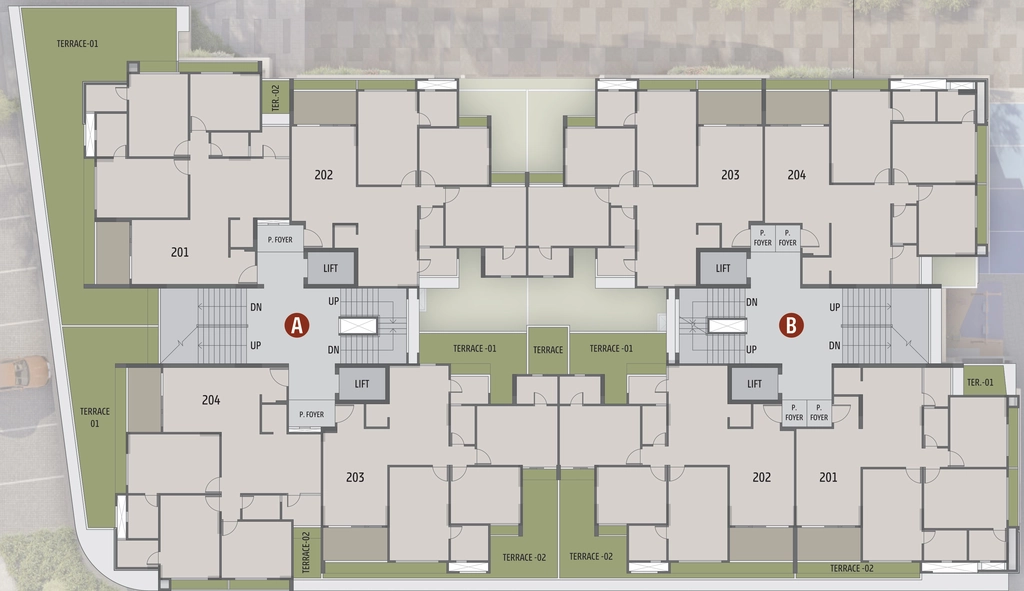 Floor Plan of Balaji Aavyan in Naranpura, Ahmedabad - Image 412402