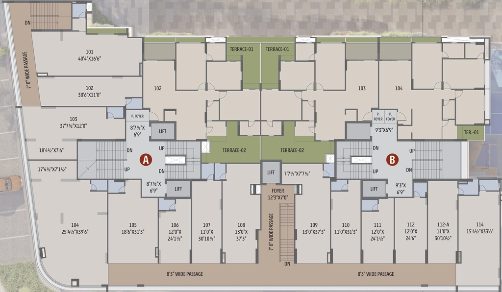 Floor Plan of Commercial Balaji Aavyan in Naranpura, Ahmedabad - Image 412409