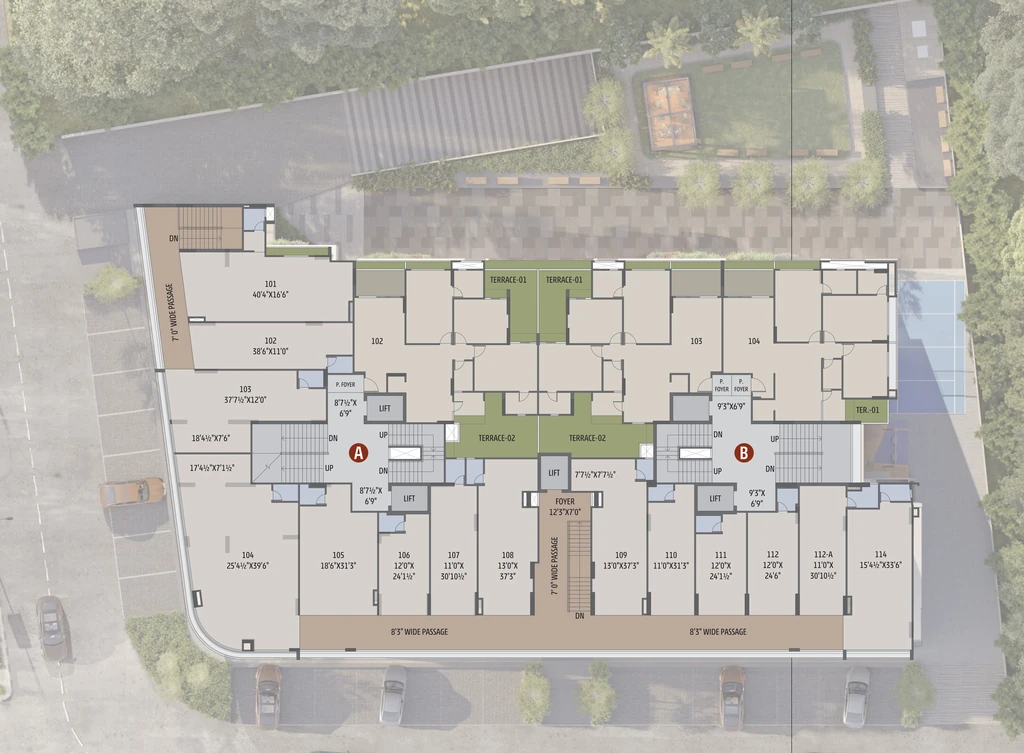Master Plan of Commercial Balaji Aavyan in Naranpura, Ahmedabad - Image 412408