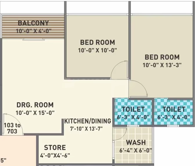 2 BHK Flat in Krishna Crown 140 in Nana Chiloda, Ahmedabad - Image 922249