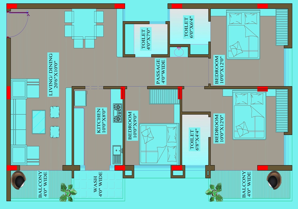 3 BHK Flat in Shri Century Park in AB Road, Indore - Image 922369