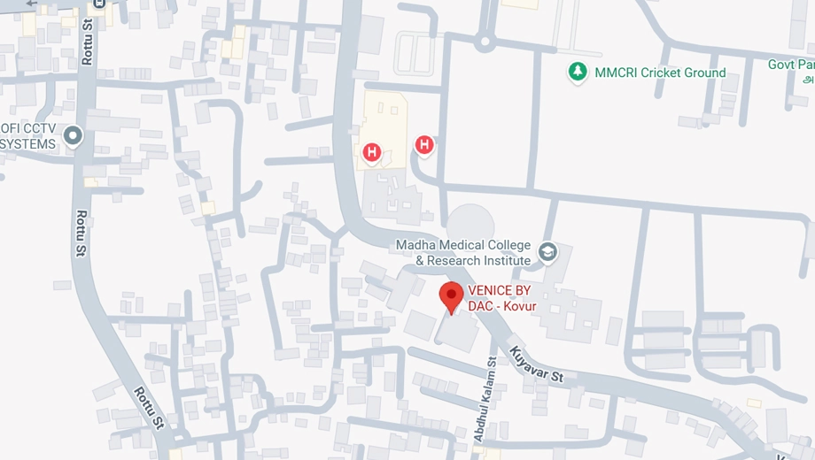 Location of DAC Venice in Kovur, Chennai - Image 412438