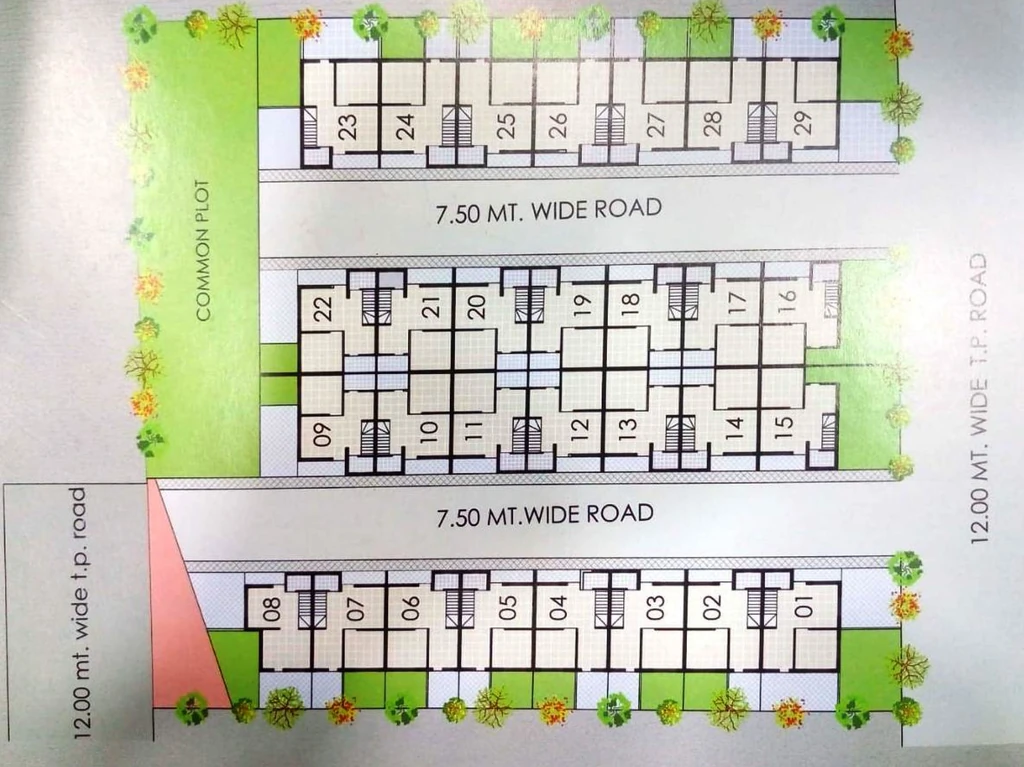 Master Plan of Marjan Duplex in Vatva, Ahmedabad - Image 412485