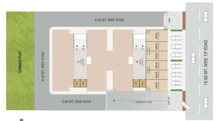 Master Plan of New Nakshtra Platinum in Hanspura, Ahmedabad - Image 412497