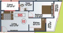 1 BHK Flat in Eternity Serene in Bommanahalli, Bangalore - Image 922266