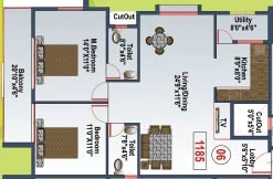 2 BHK Flat in Eternity Serene in Bommanahalli, Bangalore - Image 922268