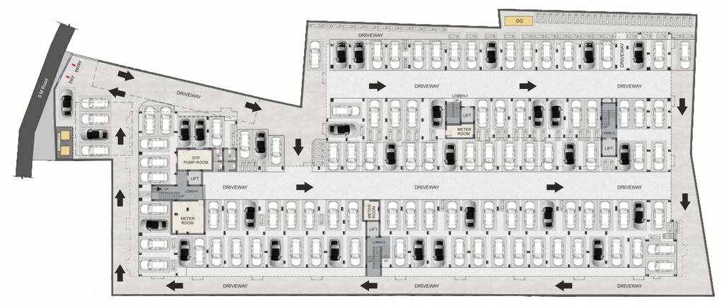 Master Plan of DAC Millennium in Gerugambakkam, Chennai - Image 412519