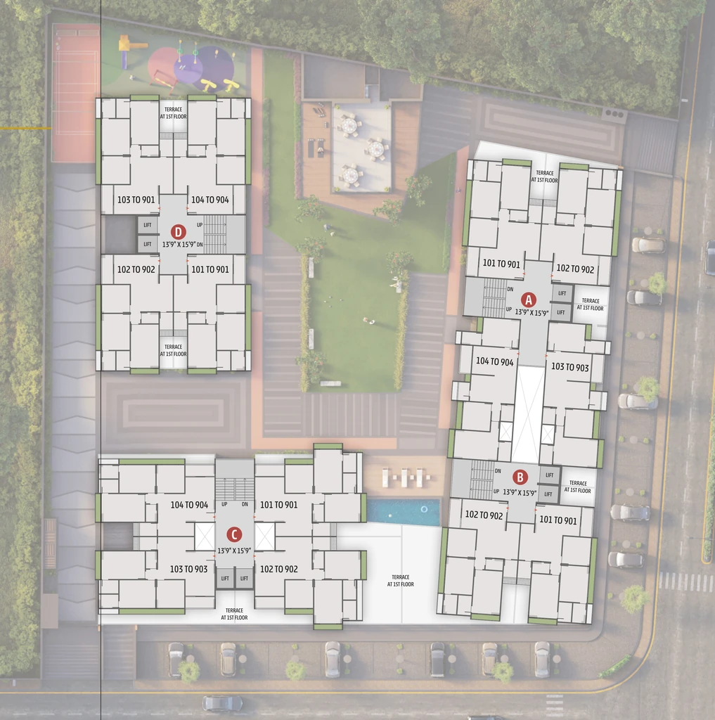 Master Plan of Rhythm Aura in Bopal, Ahmedabad - Image 412534
