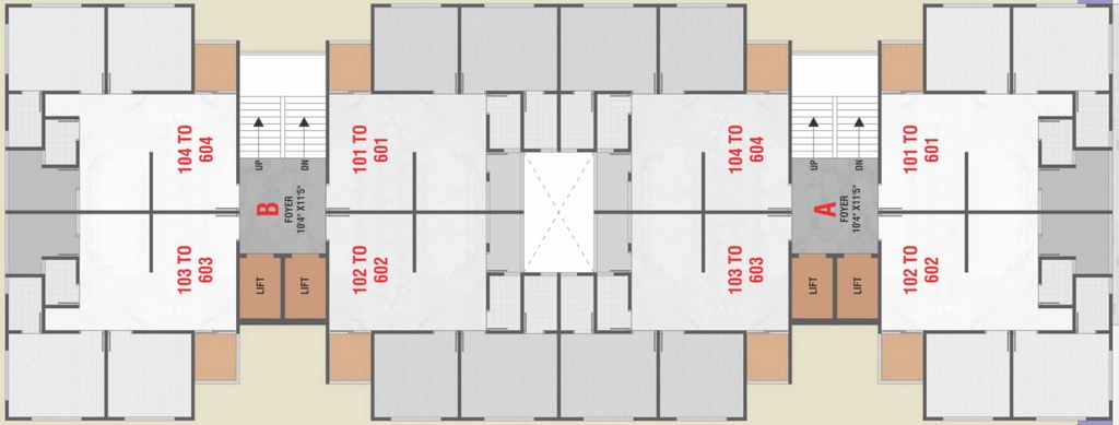Floor Plan of RJ Sanskruti Heights in Lambha, Ahmedabad - Image 412555