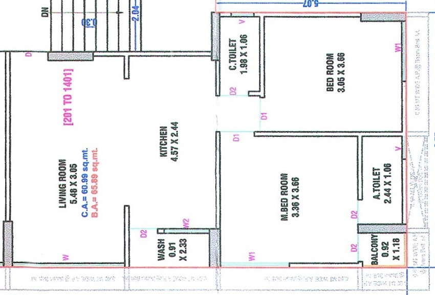 2 BHK Flat in Green Karunesh Luxuria in Pasodara, Surat - Image 922289